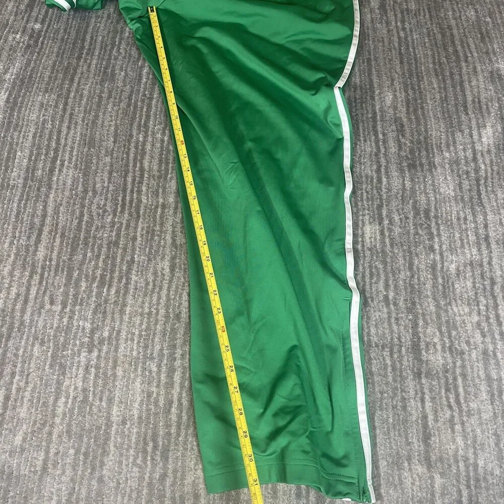 Adidas Firebird TP Track Pants Mens 2XL Green Originals 3 Stripe Zip Hem JD0184